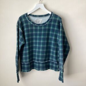 Frank & Eileen Green Plaid Sweatshirt